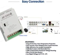ERD AD22 CCTV Camera 8 Channel Power Supply SMPS Support All HD Cameras Worldwide Adaptor (Grey) - GREY, 1 YEAR